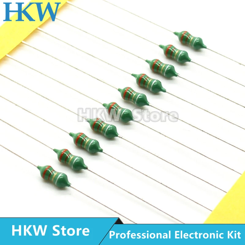 120pcs/set 12values Color Ring Inductor Assortment Kit 0510 1W Inductors 2.2UH~1MH 4.7UH 22UH 47UH 68UH 100UH 220UH DIY KIT