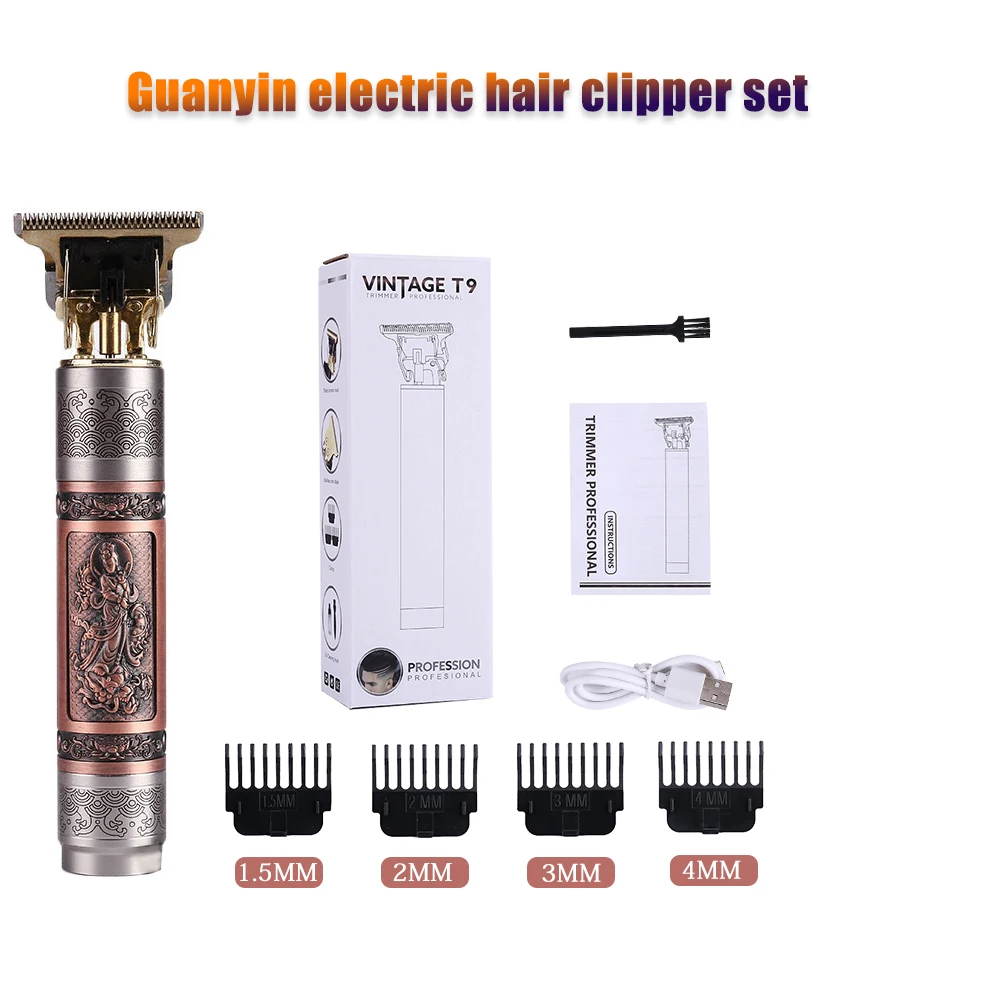 USB Có Thể Sạc Cắt Điện Máy Cắt Cỏ Kẹp Tóc Cắt Tóc Máy Tông Đơ Cắt Râu Cạo Râu Kiểu Tóc Cắt Chuyên Nghiệp Cho Nam