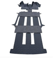High quality! Custom full set car floor mats for Volkswagen Multivan T5 T6 2022-2003 6 7 seats waterproof double layers carpets