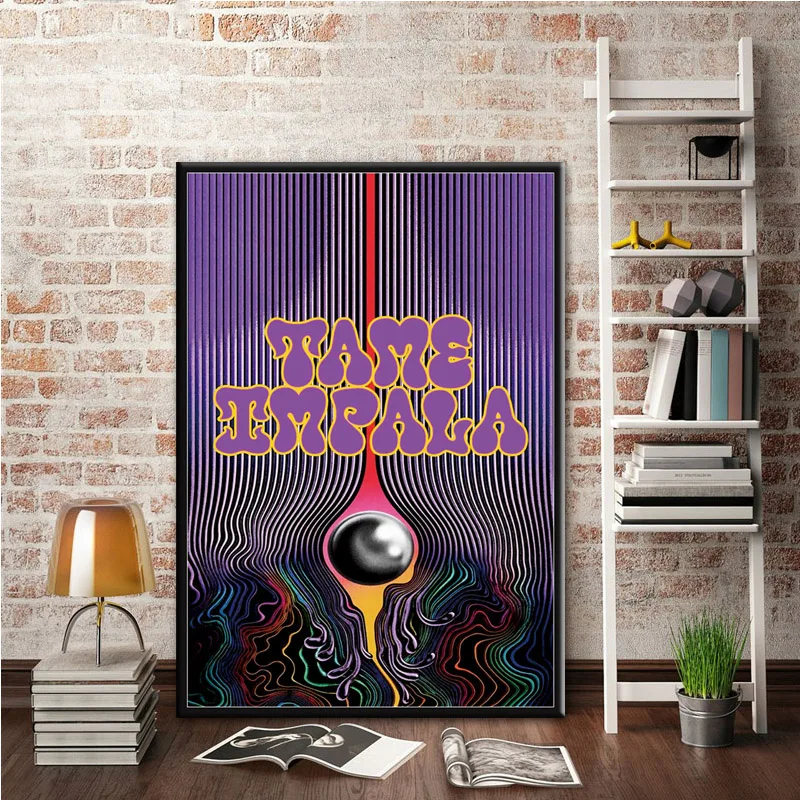 Canvas Oil Painting New Tame Impala Psychedelic Rock Music Band Album Poster Prints Art Wall Pictures For Living Room Home Decor