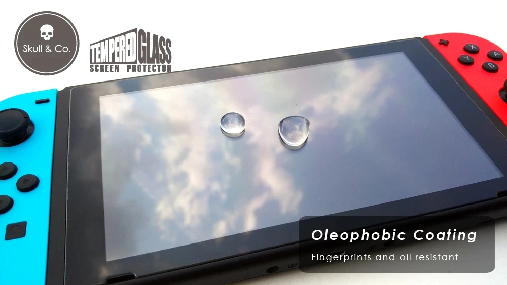 Skull & co. 화면 보호기 강화 유리 필름, 닌텐도 스위치 2 개입