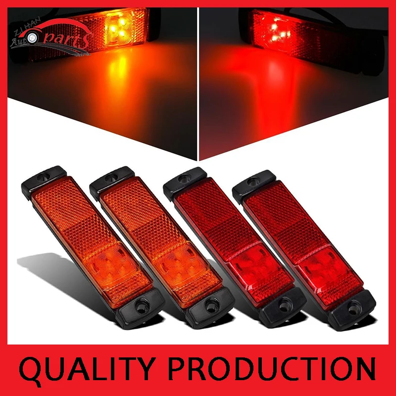 1 pcs 12-24V LED truck Side Marker Lights Car External Lights for DAF scania benz Truck Lorry Lamps