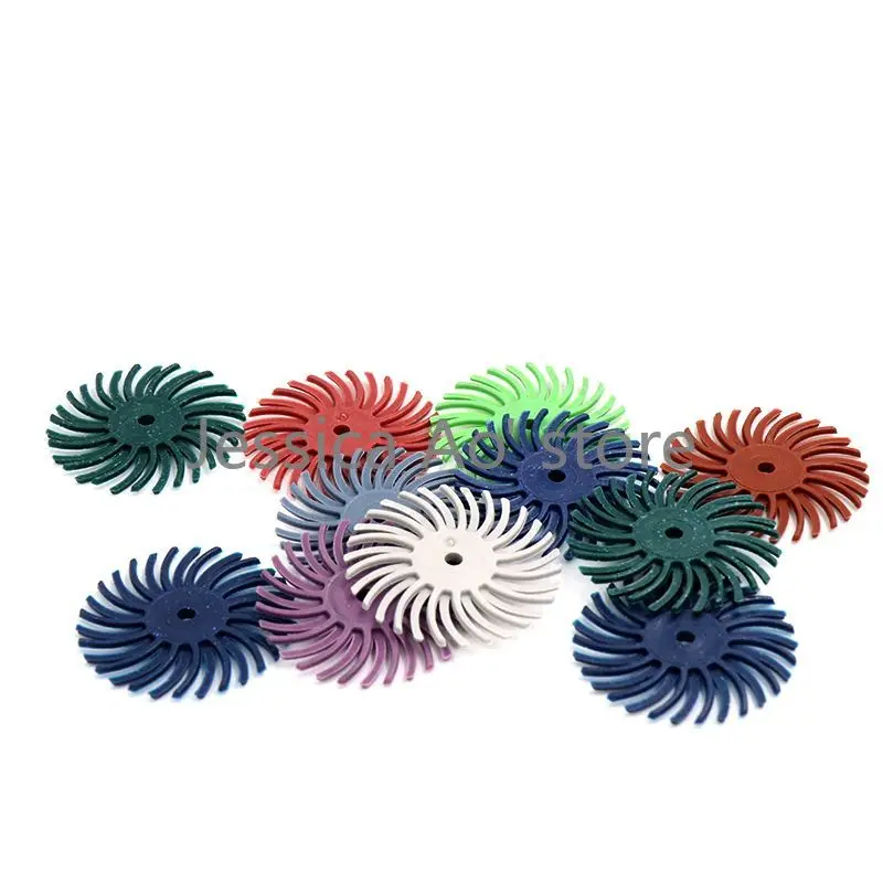 5 pz 80-2000 grana a forma di fiore Gap spazzola per lucidatura spazzola elettrica 25mm per Bodhi oliva Pit oliva pietra Gap rettifica lucidatura