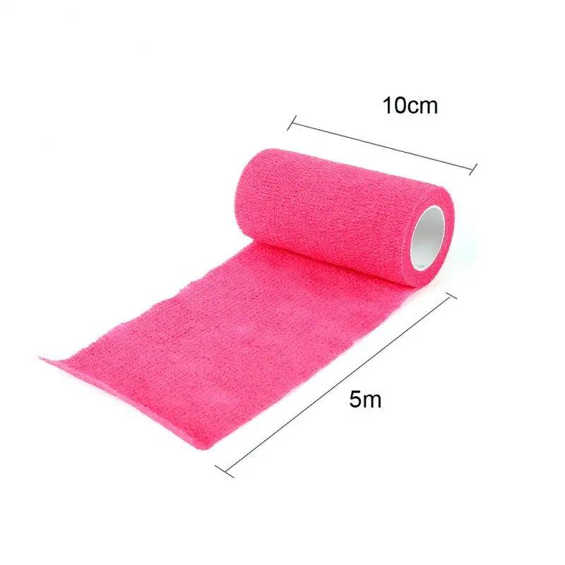 NEW 10cm*5m Medical First Aid Treatment Self-Adhesive Elastic Bandage Gauze Tape Health Care WR4H