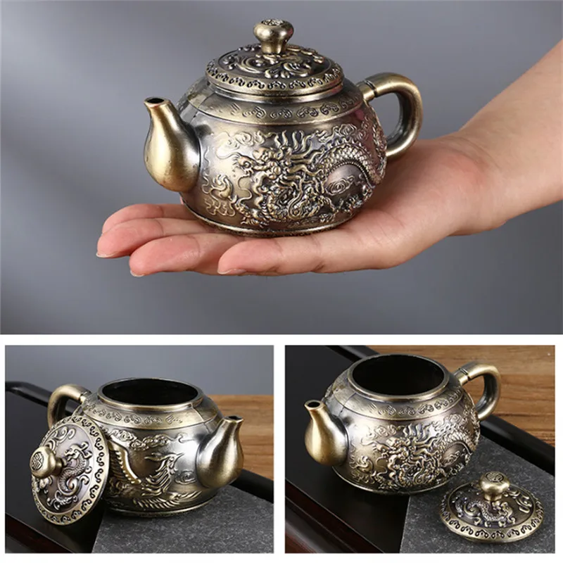 6-piece high-end tea set Turkish teapot Arabic tea set Antique bronze tea set Simple household Kung Fu tea set Chinese gift box