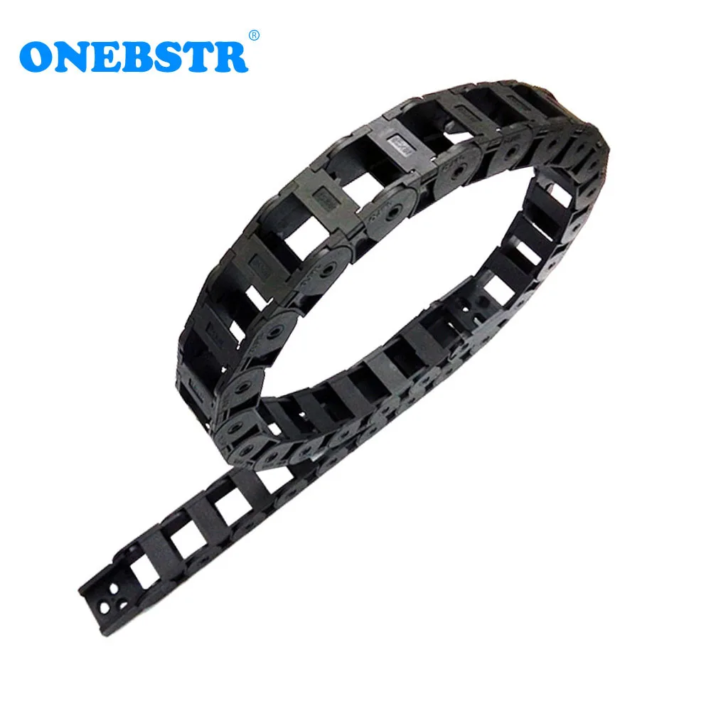 JFLO 18x25mm 1000mm Wire Carrier Cable Drag Chain Bridge Outside Opening Protection Towline With End Connectors Hot Sales