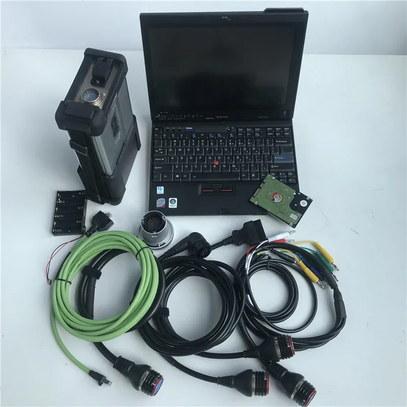 High Quality MB Star C5 SD Connect X/DSA/DTS 2024.12v Diagnosis Software HDD with x220t laptop i5 Diagnostic PC full set