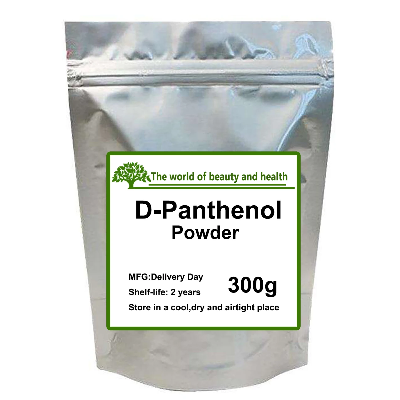 Polvo de d-pantenol de alta calidad, vitamina B5, regula la piel, materia crudo cosmética