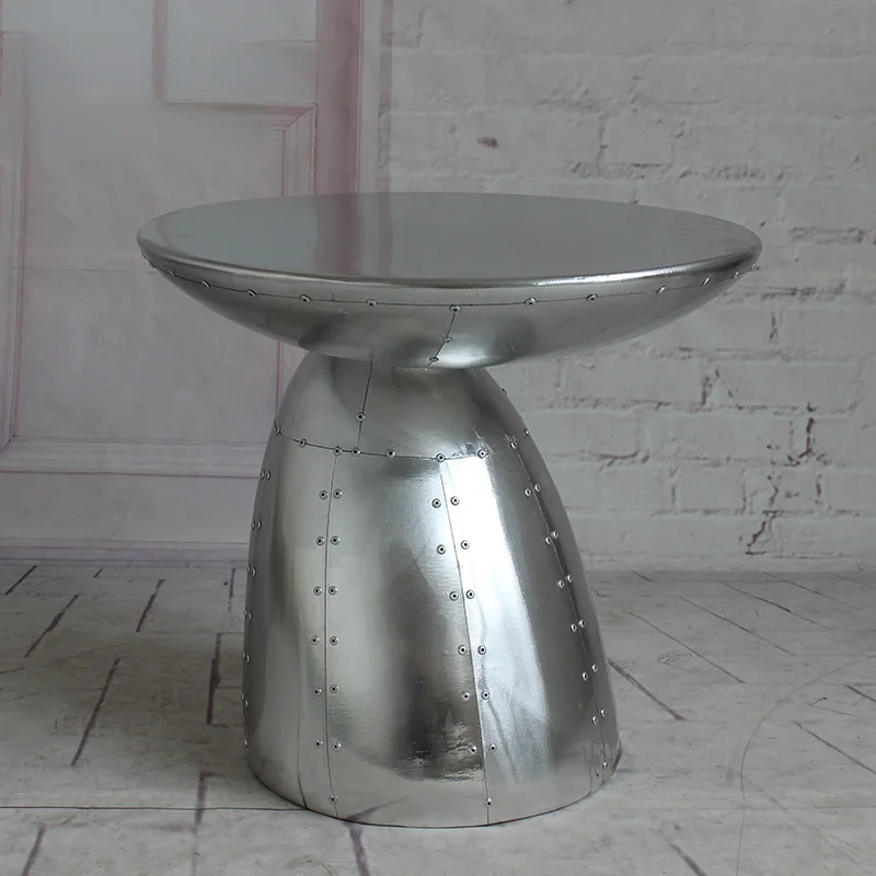 

GY Customized Aluminum Mushroom Table Vintage Metal Table Metal Table Side Table Creative Kung Fu Coffee Table Low Table