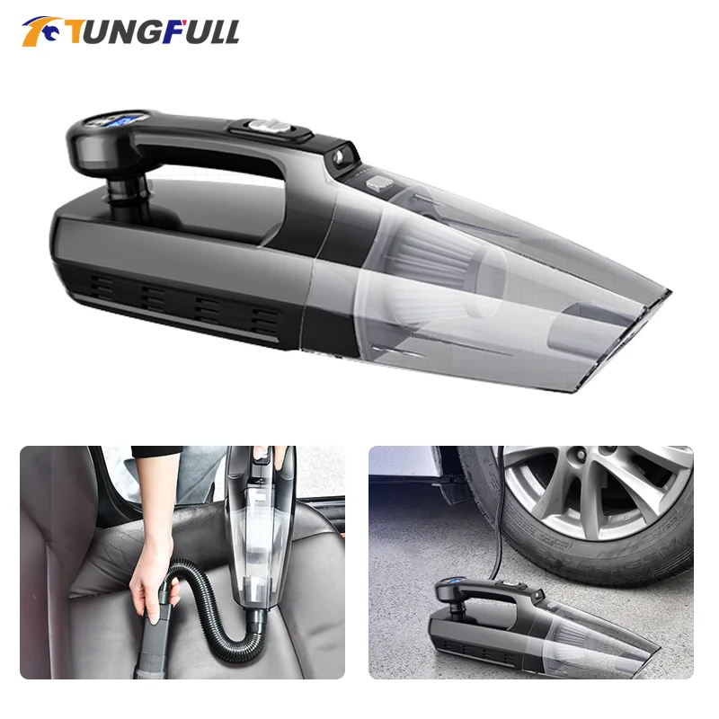 Portable Handheld Car Vacuum Cleaner Powerful Cyclone Suction Wet Dry Dual Use Mini Cordless Handheld Vacuum Cleaner