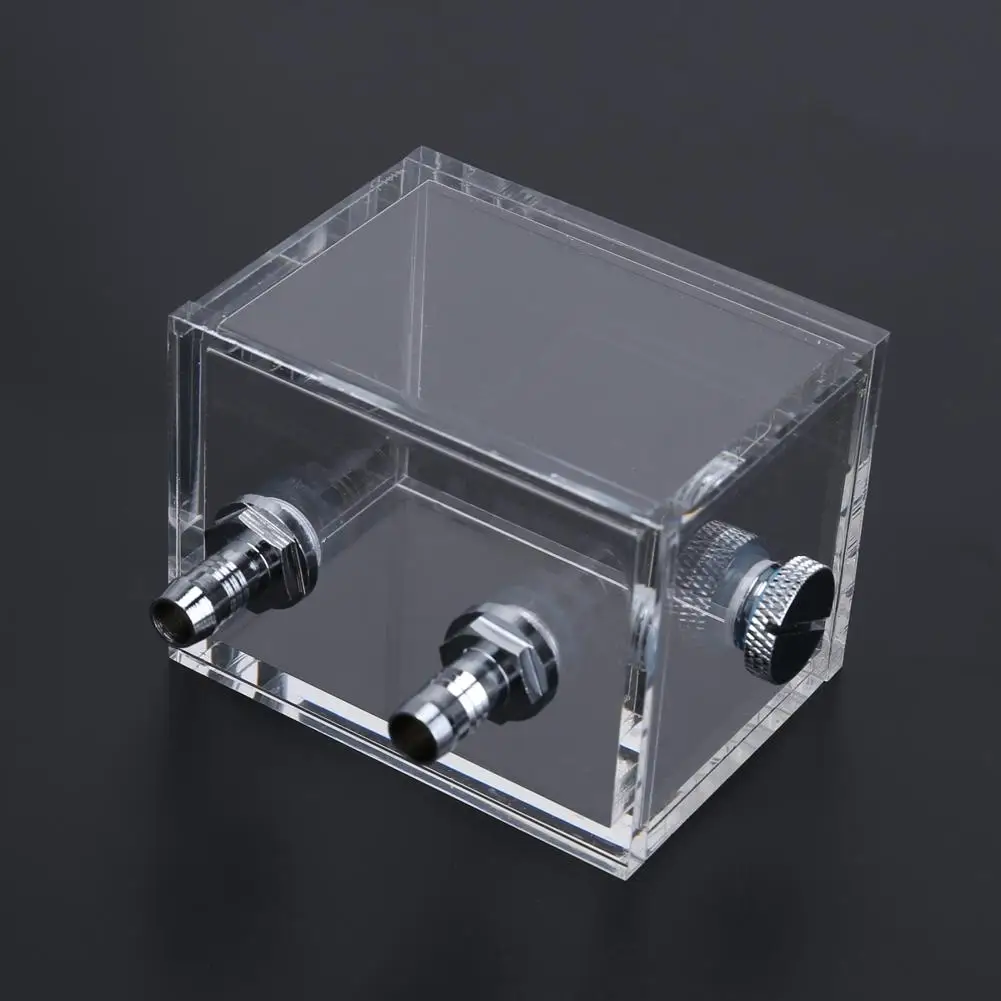 200ML Water Tank G1/4 2 thread for PC Water Cooling System with 2pcs Tube Connecters 1pc Block for PC Cooling Fan