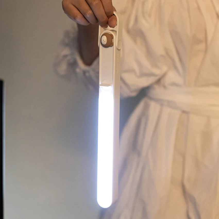Lampada da letto, interruttore a manopola flessibile a LED con interruttore a luce notturna con illuminazione da comodino dimmerabile magnetica per armadio, armadio
