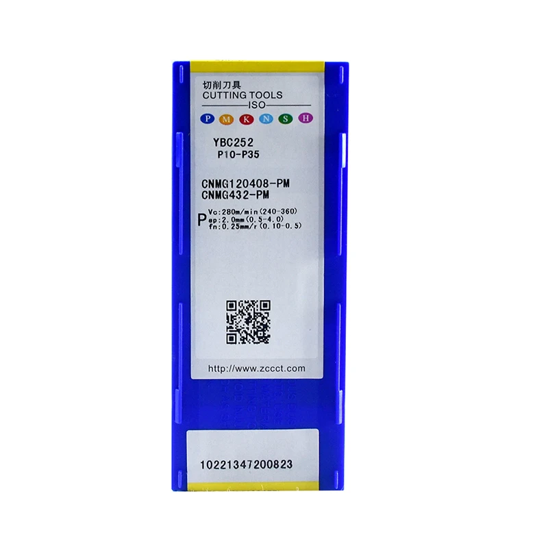 Genuine CNMG120408-PM ybc252 carboneto de inserção torno cnc ferramentas