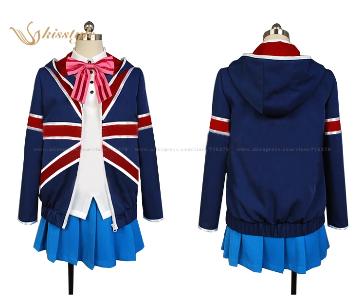 

Kisstyle Fashion Kin-iro Mosaic Karen Kujo Uniform Cosplay Clothing Costume