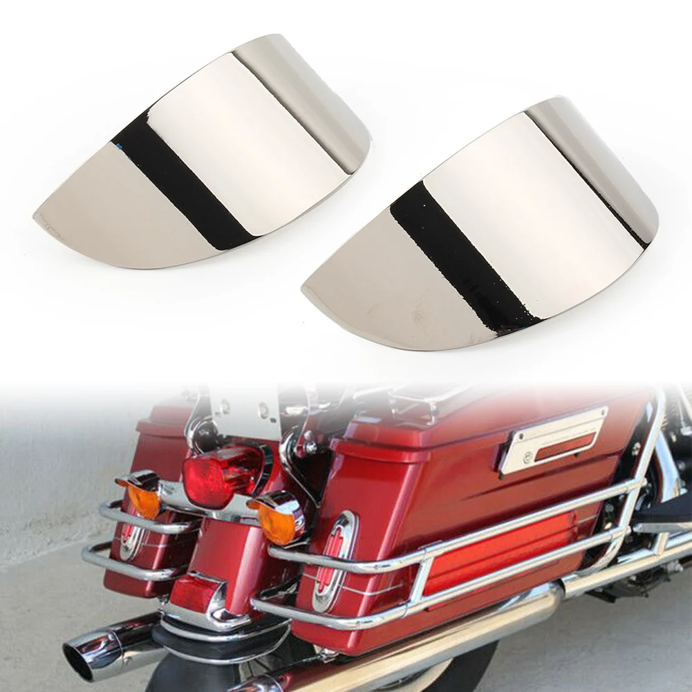 2x Motorbike Rear Turn Signal Visors Indicator Lamp Cover For Harley Touring Electra Glide Road King 86-17 FLHT & FLSTC FLHTCU