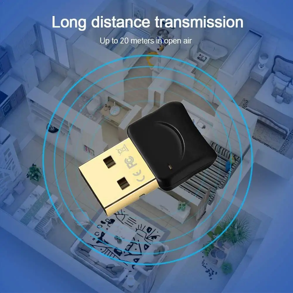 1pc 5.0 Bluetooth-compatible Adapter USB Transmitter for Pc Computer Receptor Laptop Earphone Audio Printer Data Dongle Receiver