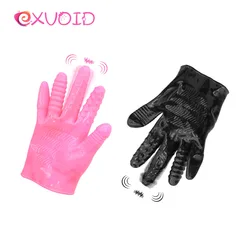 EXVOID 1PCS Finger Dildo Vibrator G-spot Massage Gloves Vibrator Sex Toys for Women Men Gay Anal Plug Female Masturbation