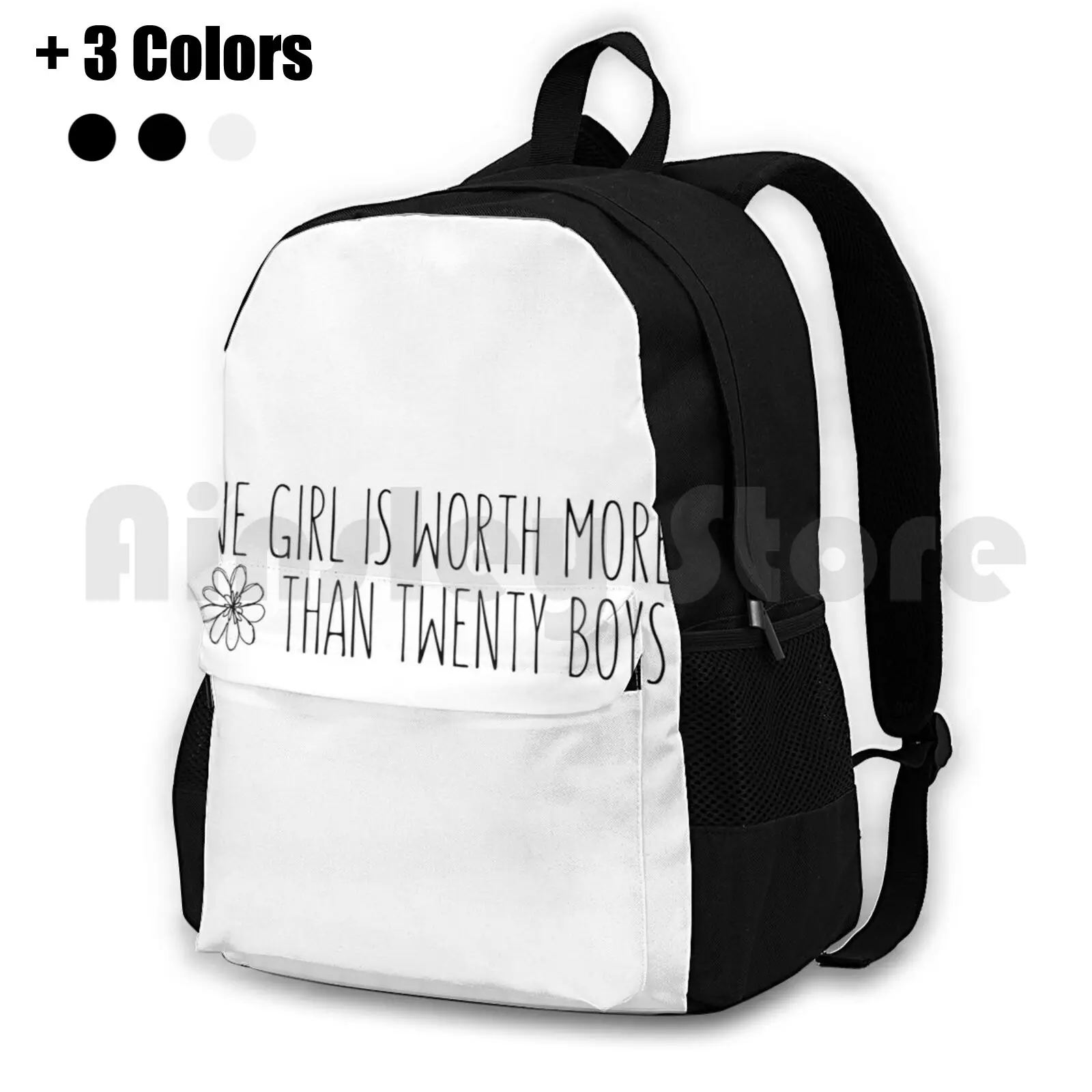 Quote Outdoor Hiking Backpack Riding Climbing Sports Bag Quote Girls Girls Girly Girl Power Quote Quotes Wendy Text Lettering