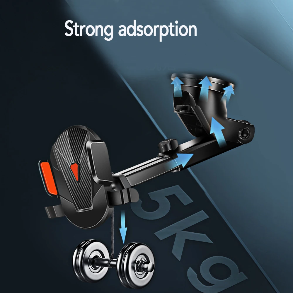 Multifunctional Car Mobile Phone Bracket Navigation Suction Cup Type Air Outlet Bracket Foldable Retractable Anti-skid Bra