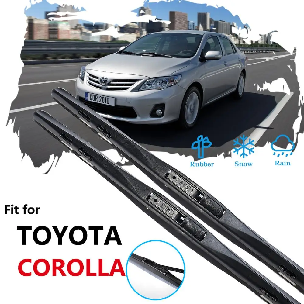 for Toyota Corolla 2001~2019 E120 E130 AR10 E121 E160 E170 Wipers Blade Car Accessories Windshield Wipers Wagon Hatchback Saloon