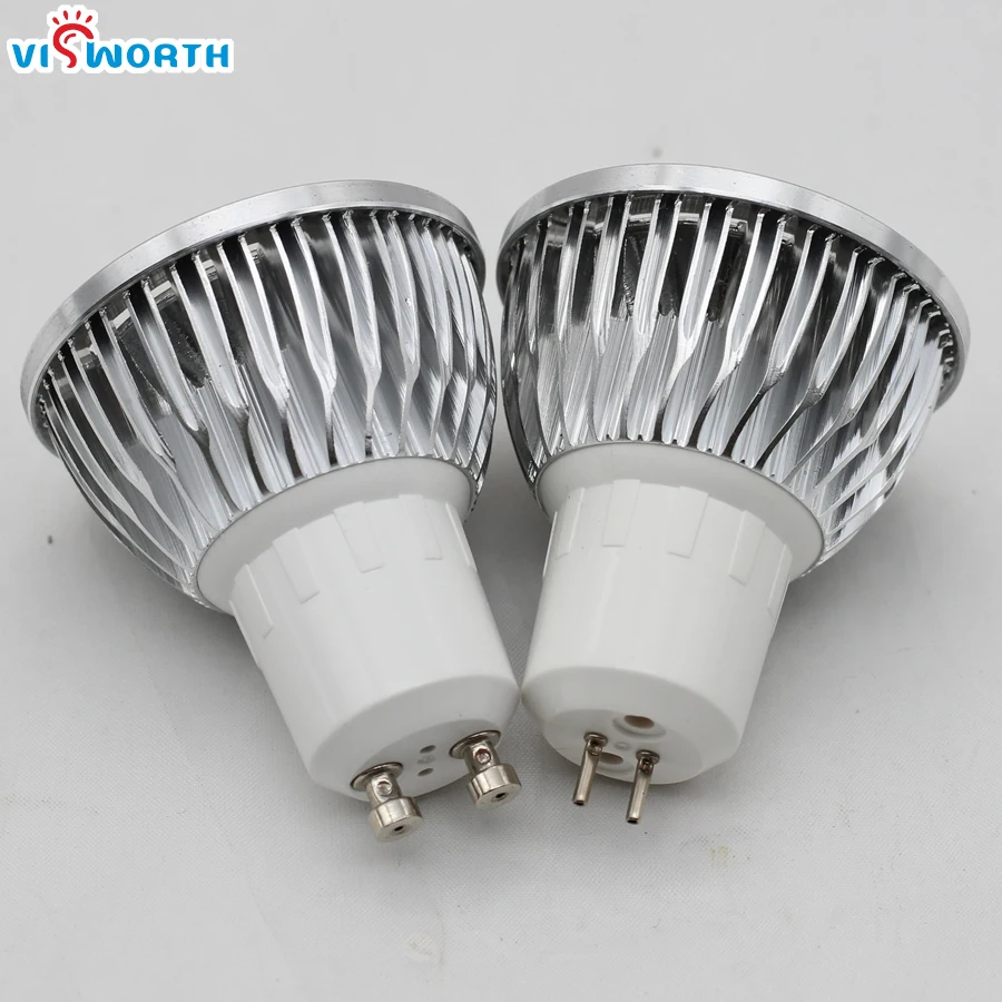 9W COB Led Lâmpada G5.3 Gu10 Base Spotlight AC/DC 12V ~ 24V AC 110V 220V 240V Corpo de alumínio Lâmpadas Led Branco Quente Luz Led