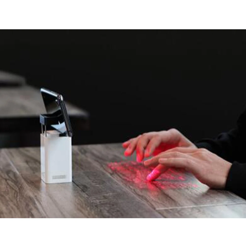 Clavier à Projection Laser sans fil Bluetooth 3D, capteur de lumière infrarouge, pour ordinateur portable