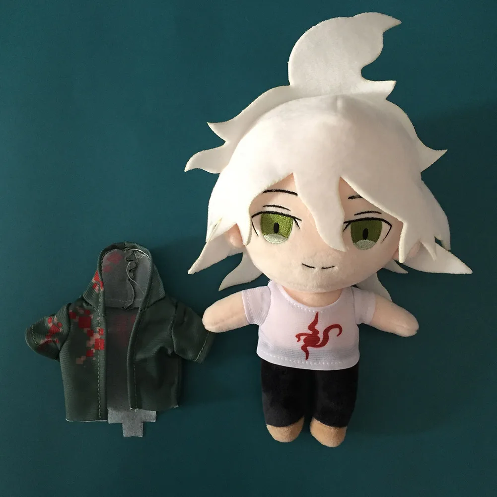 20CM Nagito Komaeda Plush Soft Stuffed Anime Kids Birthday Xmas Gifts