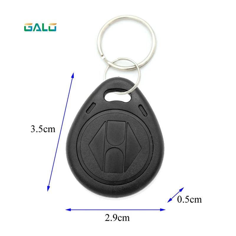 Geen. 2; 100 Stks/partij Kaart Rfid 125Khz Smart Card Rfid Tag (Bule Rood Geel) Oem