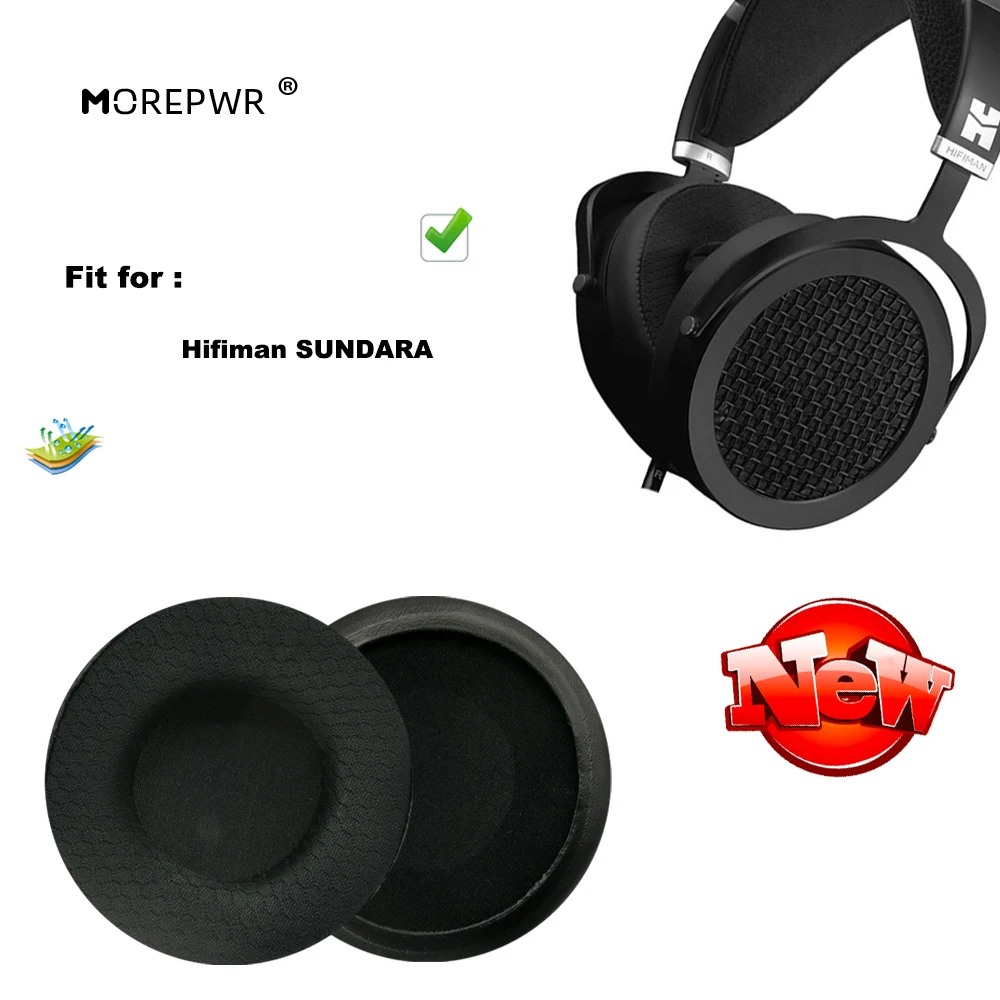 

Morepwr новые обновленные Сменные амбушюры для наушников Hifiman SUNDARA, кожаные подушки, бархатные амбушюры для наушников