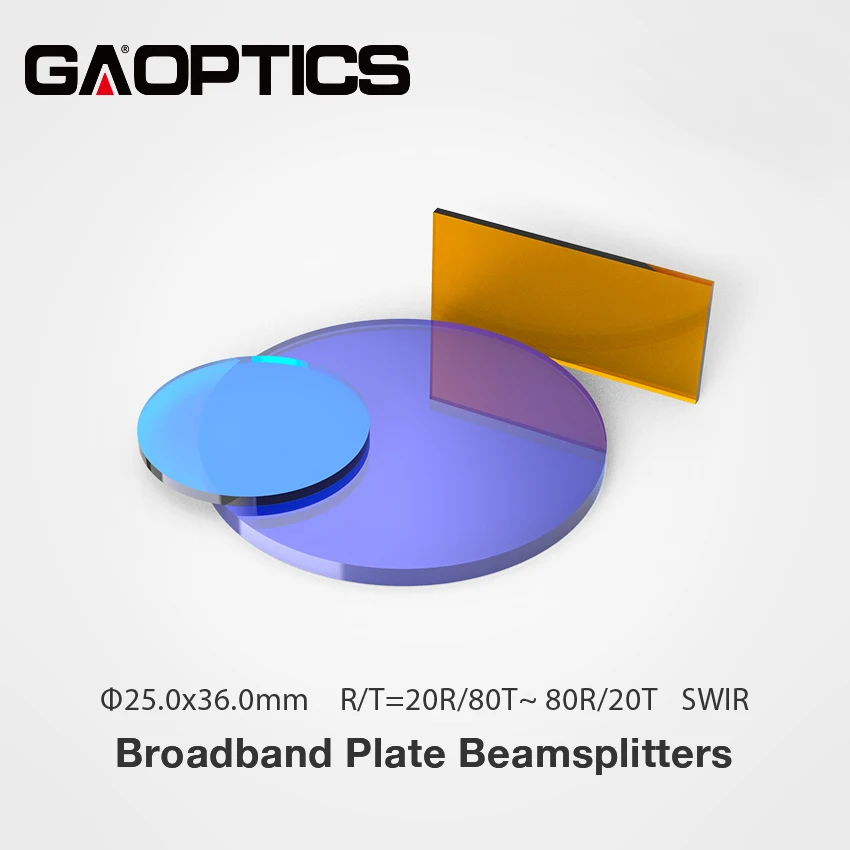 Size 25X36mm K9 Optical Plate Beam Splitter For Optical Instruments