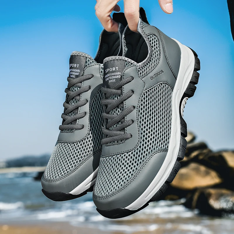 Men Hiking Shoes Trekking Outdoor Sport Shoes Non Slip Tactical Climbing Shoes Water Upstream Sneakers Male Zapatillas Hombre