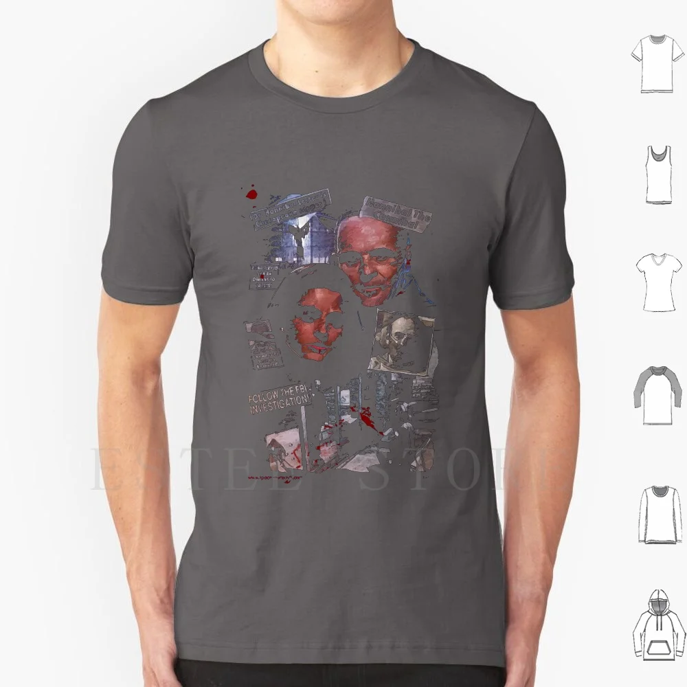Silence T Shirt Cotton Men DIY Print Hannibal Cannibal Hannibal Lecter Horror Mads Mikkelsen Silence Of The Lambs