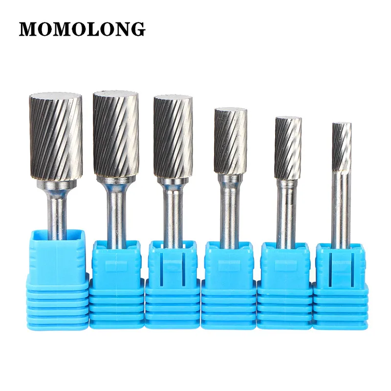 Um Tipo Cabeça Carboneto De Tungstênio Rotary File Tool Broca Fresagem Carving Bit Tools Point Burr Die Grinder Ferramentas Abrasivas