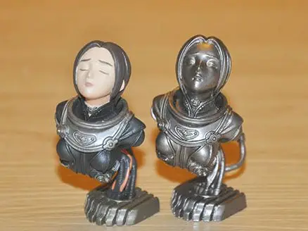 small pvc  model Lorelei witch bust 2pcs/set