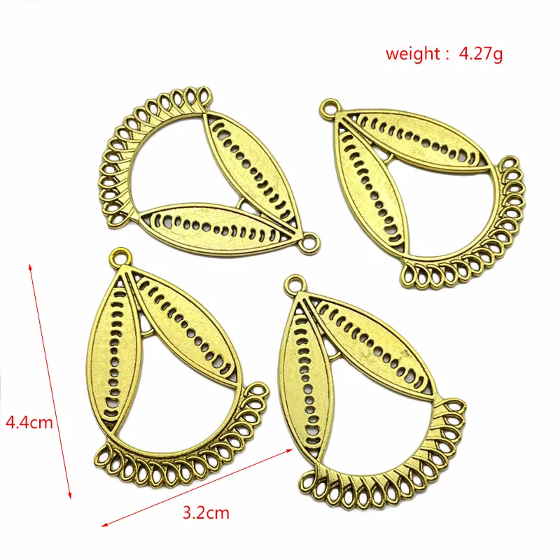 JunKang 5pcs drop-shaped tassel connector jewelry making DIY handmade necklace earrings pendant sweater chain accessories