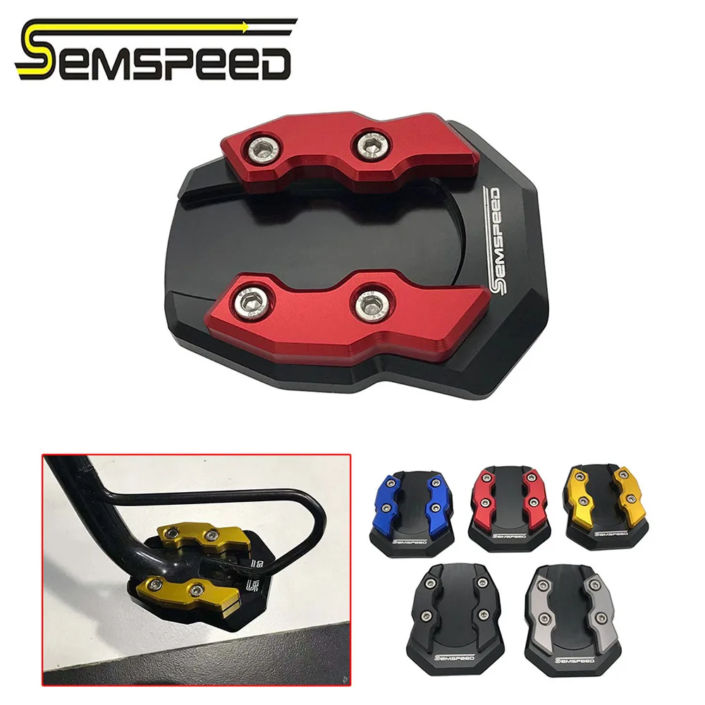 

SEMSPEED Motorcycle Foot Side Stand Pad Plate For Honda ADV150 ADV 150 adv150 2019 2020 Kickstand Extension Pads Plate Support