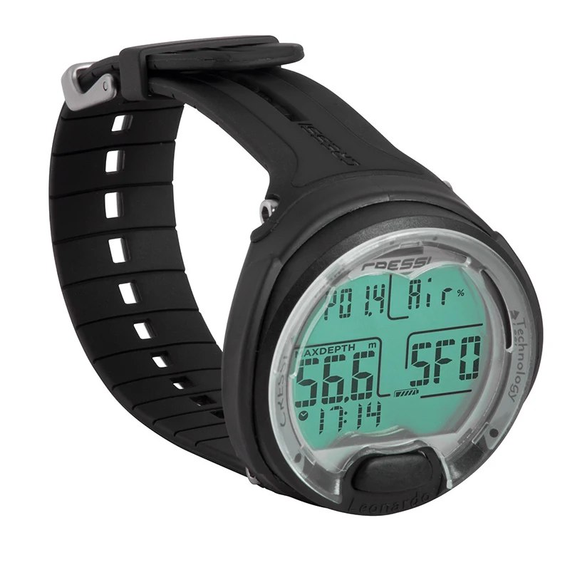 Cressi Leonardo Diving Computer Watch Dive Computer Air Nitrox Gauge Modes Scuba Diving Equipment Underwater FO2 PO2 Adjustable