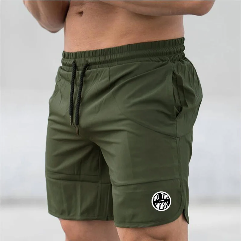 Mens Mesh Comfortable Bodybuilding Training Fashion Brand Workout Gym Breathable Muscle Fitness Running Plus Size Sports Shorts