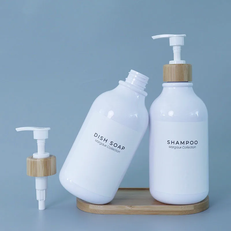 

Pump Shampoo Bottle Lotion Dispenser White Elegant Durable Healthy for Soap Shampoo Storage Bottles Jars 500ml Storage Container