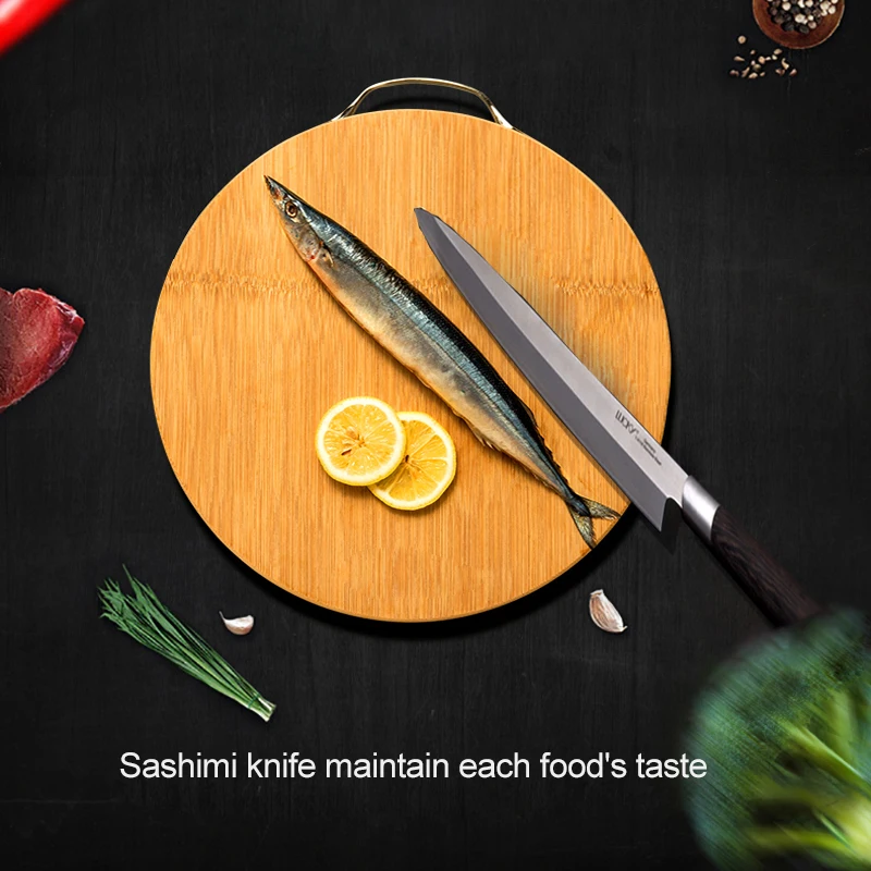 Razor Sharp German Stainless Steel Japanese Sashimi Sushi Yanagiba Knife Left Hand With Good Balance