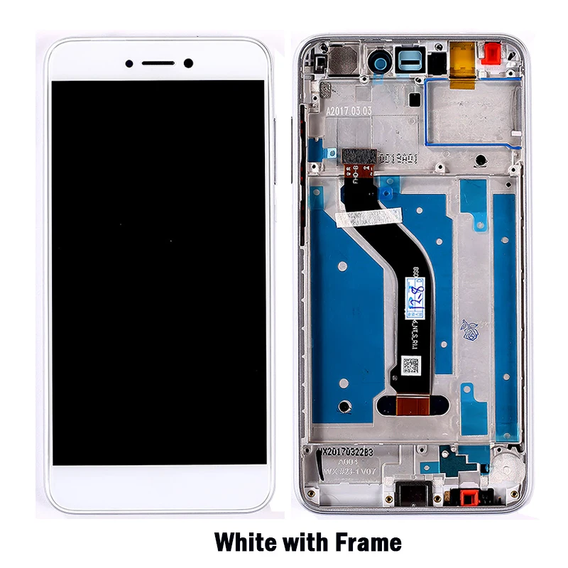 Original For Huawei P8 Lite 2017 LCD Display Screen Touch Digitizer Assembly For Huawei P9 Lite 2017/Honor 8 Lite With Frame