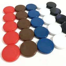 Jeu de Backgammon avec jetons vierges et brillants, accessoires explorez ecs, pions, 20x5mm, 60 pièces/ensemble