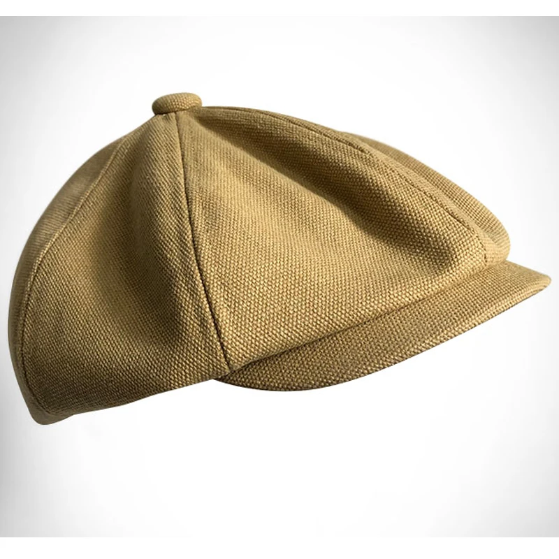 Big Head Vintage Black Artist Headwear Berets men\'s formal wear professional casual dualuse Octagonal cap Unisex male hat
