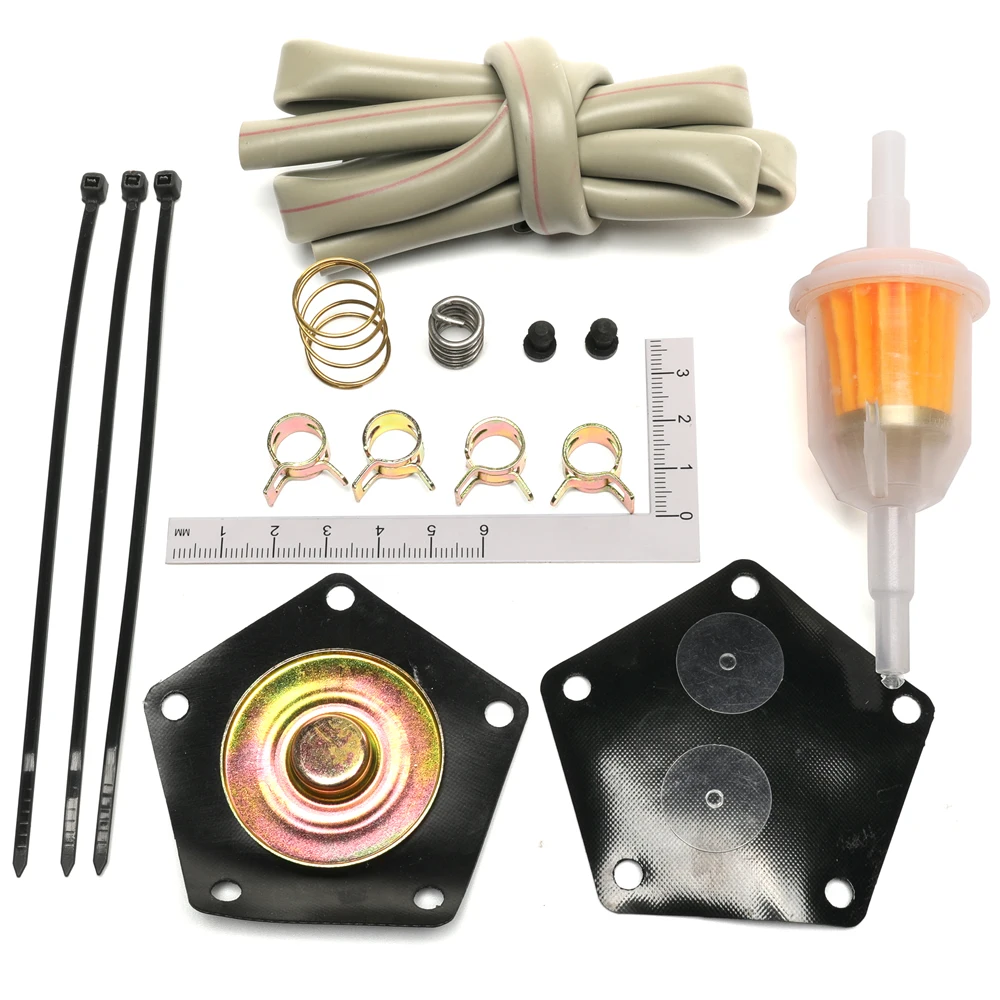 Fuel Pump Rebuild Kit for Suzuki Quad Runner/King Quad 1987-1998 Repairs 15100-19B00 & 15100-19B01 Includes diaphragms&springs