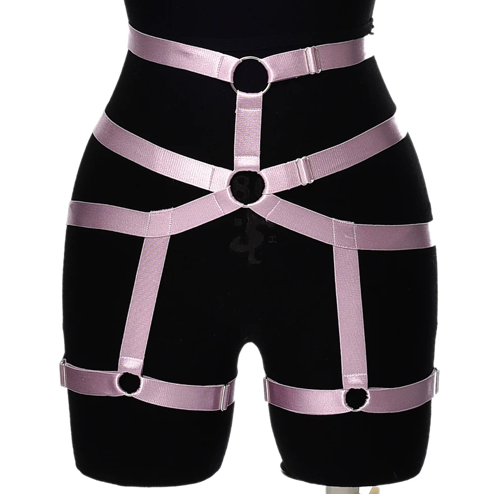 Bondage Leg Harness Gothic High Waist Leg Garter Belt Punk Fetish Sexy Pole Dance Body Harness Belt Thigh stockings Garter