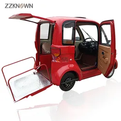 Adult Electric Motorcycle Tricycle Three Wheels Passenger Vehicles Europe Tuk Tuk Car With Battery