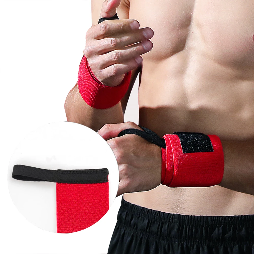 Weight Lifting Elastic Wrist Wraps Wrist Support Brace for Gym Workout Fitness Powerlifting Bodybuilding Crossfit wristband