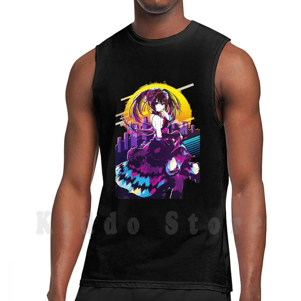 Date A Live Kurumi Tank Tops Vest Sleeveless Date A Live Date A Live Kurumi Anime Anime Style Japanese Kurumi Kurumi