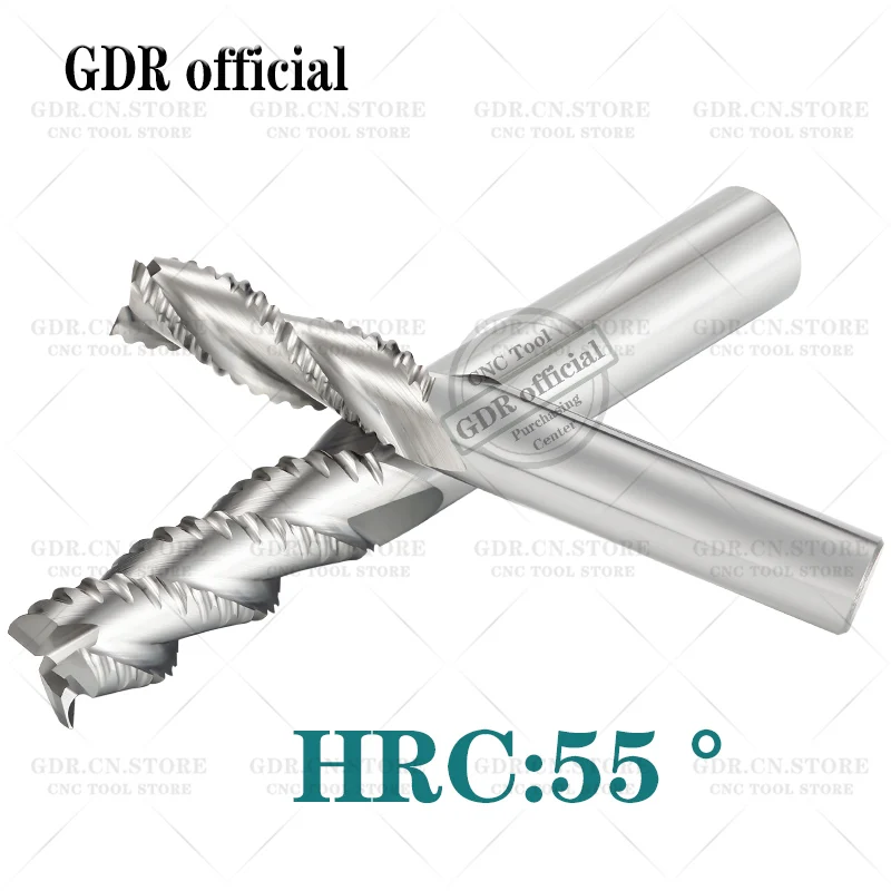 Carbide roughing end mills For aluminum and copper processing HRC55 roughing end mill Metal Roughing machining Milling cutters