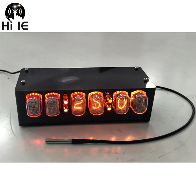 6Bit IN12 Fluorescent Tube Clock Glow Clock Creative Home IN-12 Clock Digital Nixie Clock Optional GPS Timing